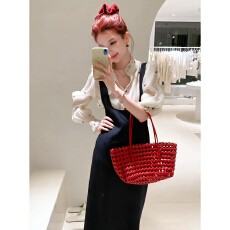 批发2026新款淡人高知穿搭一整套<b class='q'>连衣</b>裙子早春季衬衫内搭背带<b class='q'>长裙</b>套装