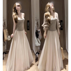 批发早春季巨好看小个子穿搭一整套连衣裙子女2026新款韩系氛围感长裙