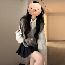 批发韩系一整套深冬学院风ootd穿搭2026新款巨好看的针织<b class='q'>连衣裙</b>子女装