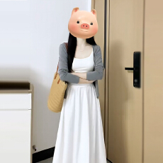 批发早秋季白色吊带连衣裙子女装2026新款韩系穿搭气质巨好看套装长裙