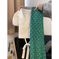 批发法式温柔风<b class='q'>白色</b>衬衫连衣裙子女2026春季新款清冷富家千金套装长裙