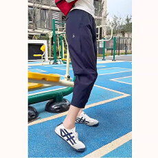 批发小个子日系冰丝速干休闲<b class='q'>哈伦裤</b>女2026夏季薄款高腰九分显瘦萝卜裤