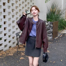 批发时尚复古短款<b class='q'>皮衣</b>外套女春秋2026年新款高级感美拉德休闲气质夹克