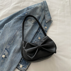 批发2025夏季新款<b class='q'>时尚</b>腋下包包女士辣妹小众蝴蝶结简约单肩手拎包批发