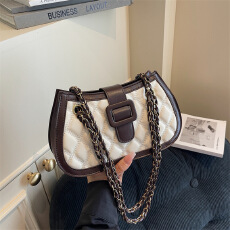 批发设计质感腋下包包女2025新款时尚洋气菱格链条女士单肩斜挎包