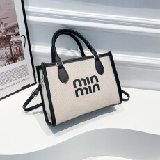 批发撞色质感通勤托特包包女大容量百搭手提单肩包高级感斜挎女包