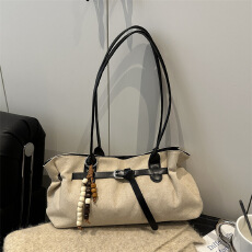 批发秋季复古大容量绒绒包包女式2025新款高颜值时尚单肩手提腋下包潮