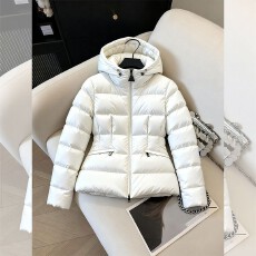 批发冬季新款保暖厚款棉服女百搭设计感收腰棉衣气质百搭减龄连帽外套