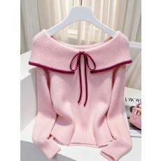 批发2025秋冬季新款减龄时尚气质软糯针织长袖毛衣女独特漂亮小衫爆款