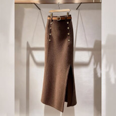 批发<b class='q'>冬</b>季新款半身裙女气质轻熟风女装独特别致设计感a字裙减龄长裙子