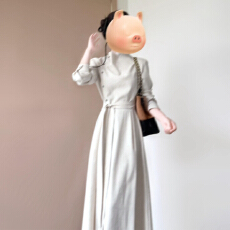 批发法式高级感长袖连衣裙子女2025新款早秋季别致独特超好看气质<b class='q'>长裙</b>