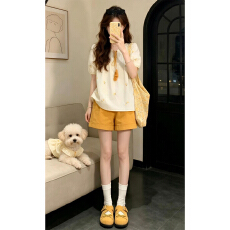 巨好看独特漂亮绝美超火减龄短裤套装女2026新款夏季度假穿搭ootd