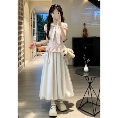 批发小个子巨好看穿搭一整套连衣<b class='q'>裙</b>子女夏季2026新款独特漂亮套装长<b class='q'>裙</b>