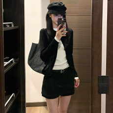 批发早秋氛围感韩系ootd穿搭一整套又酷又飒减龄独特绝美两件套<b class='q'>装</b>裙子