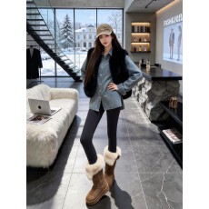 批发冬季搭配一整套<b class='q'>大码</b>胖mm<b class='q'>牛仔</b><b class='q'>外套</b>叠穿毛毛马甲韩系复古好看套装女