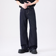 批发春夏季男士牛仔<b class='q'>时尚</b>潮牌休闲微弹怀旧宽松直筒青年牛仔裤男