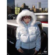 批发GUUKAHERO天空蓝短款羽绒服女冬季新款 许杨玉琢同款加厚保暖外套