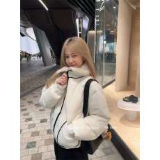 批发ski by Tannin赤兔 奶油欧包毛领面包羽绒服90白鸭绒休闲短款外套