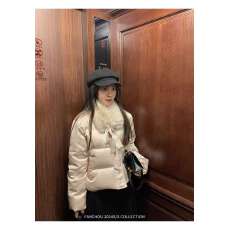 批发十三行2025冬季新款法式风加厚保暖羽绒服百搭休闲短外套女潮