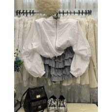 批发2026<b class='q'>春</b>节新款时尚立领薄款长袖外套女宽松显瘦抽绳短上衣防晒衫潮