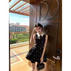 批发BarbChill「彼得潘花裙」碎花连衣裙<b class='q'>背心裙</b>女夏季miu系千金公主裙
