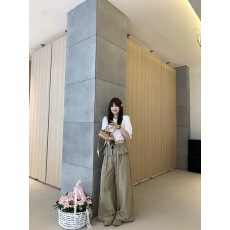 批发WESTAYONE夏季新款七分袖衬衫<b class='q'>女</b>士韩系通勤高级感+荷叶边阔腿<b class='q'>裤</b>
