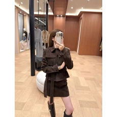 批发JOAH立领翻领两穿短外套+小个子A字半身裙两件套女2026秋新款套装