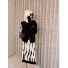 批发小香风金扣羊毛针织开衫圆领<b class='q'>毛衣</b>外套女