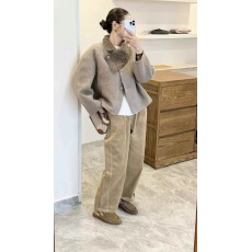 批发不规则毛毛领毛呢外套女<b class='q'>欧洲站</b>2026年秋季<b class='q'>新款</b>百搭显瘦夹克上衣潮