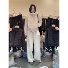 批发极简风休闲运动<b class='q'>卫衣</b><b class='q'>套装</b><b class='q'>女</b>秋冬韩系穿搭一整套立领外套长裤两件套