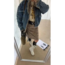 批发水洗设计感牛仔棉服女冬季保暖座毛领外套