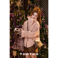 批发12月21号上新【粉雪】双面双穿夹克外套