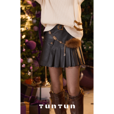 批发12月21号上新【小小拽姐 黑色】皮裙