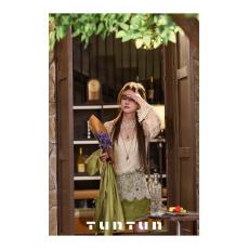 批发3月29号上新【织梦蕾丝】法式清透 复古半高领微喇袖蕾丝衫