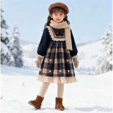 批发女童秋冬季2025新款<b class='q'>连衣裙</b>宝宝生日<b class='q'>礼服</b>加绒公主裙洛丽塔洋气裙子