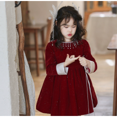 批发2025新款女童秋冬<b class='q'>裙子</b><b class='q'>儿童</b>长袖连衣裙秋装小女孩洛丽塔公主裙冬季