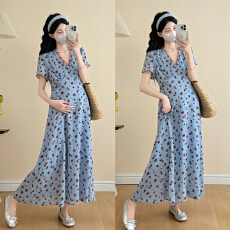 实拍新款孕妇连衣裙夏季裙子夏装长裙大码女装连衣裙孕妇裙夏款