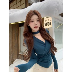 批发Tongiiuu○彩虹糖豆 撞色条纹毛衣针织衫<b class='q'>上衣</b>女<b class='q'>牛仔</b>包臀短裤套装