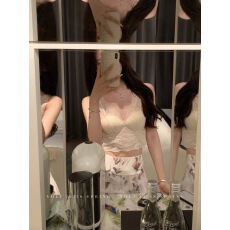 批发十九手杖Tanjyosa doll感灰色系针织毛衣麻花纯色显瘦<b class='q'>长袖</b>上衣女