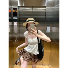 批发CallmeEar//豹纹碎褶裙美式辣妹<b class='q'>半身裙</b>早春新款荷叶边a字短裙
