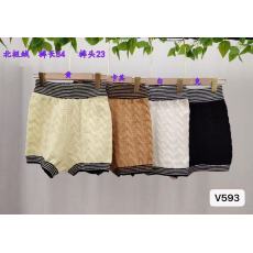 批发秋<b class='q'>冬</b>针织毛线拼色麻花针织短裤