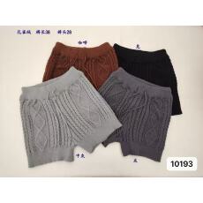 批发韩系时尚麻花纹理系带高腰针织短裤