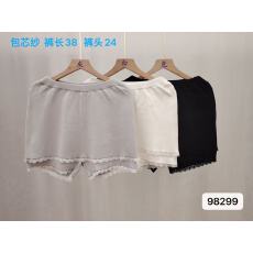 批发时尚高腰纯色蕾丝边纯色裤裙