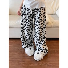 批发双面绒有口袋有束脚绳子#韩高级感双面绒睡<b class='q'>裤</b>女冬季家居服可外穿