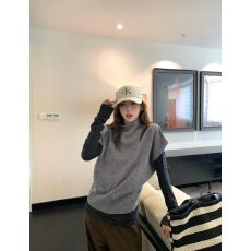 批发套装宽松休闲<b class='q'>短袖</b>毛衣<b class='q'>针织</b>衫女装秋季修身显瘦打底衫上衣马甲