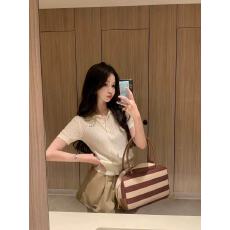 批发陈佳楠m1u系气质短袖polo针织开衫 净版