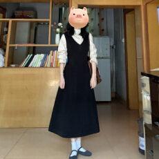 批发法式<b class='q'>波点</b><b class='q'>衬衫</b>黑色背带超火连衣裙子女套装秋冬季穿搭2025新款长裙