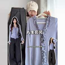 批发韩系chic别致紫色长袖t恤女2025新款早<b class='q'>秋</b>季氛围感超好看打底上衣