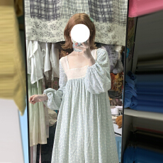 批发2025新款小个子秋冬巨好看的长袖连衣裙子女秋季穿搭碎花公主长裙