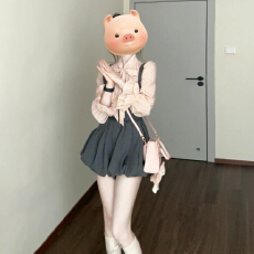 批发巨好看韩系穿搭一整套花苞连衣裙子女早秋2025新款miu系裙裤<b class='q'>套装</b>